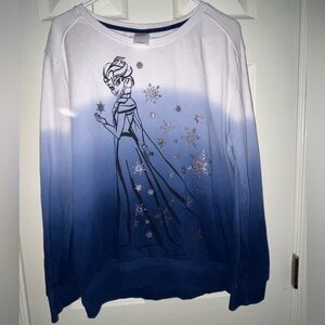 Disney Store Frozen Elsa Plus Size Dip Dye Pullover Size 4XL